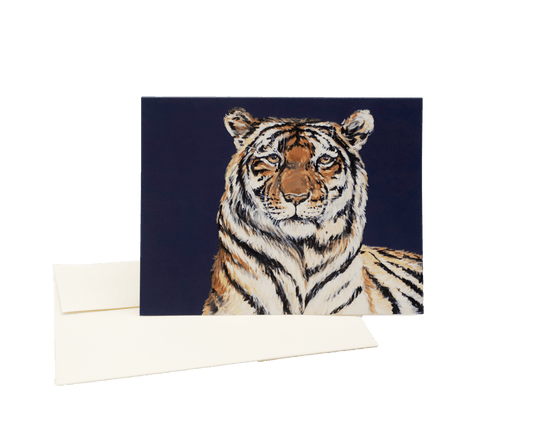 Blue Tiger Folded Notecards