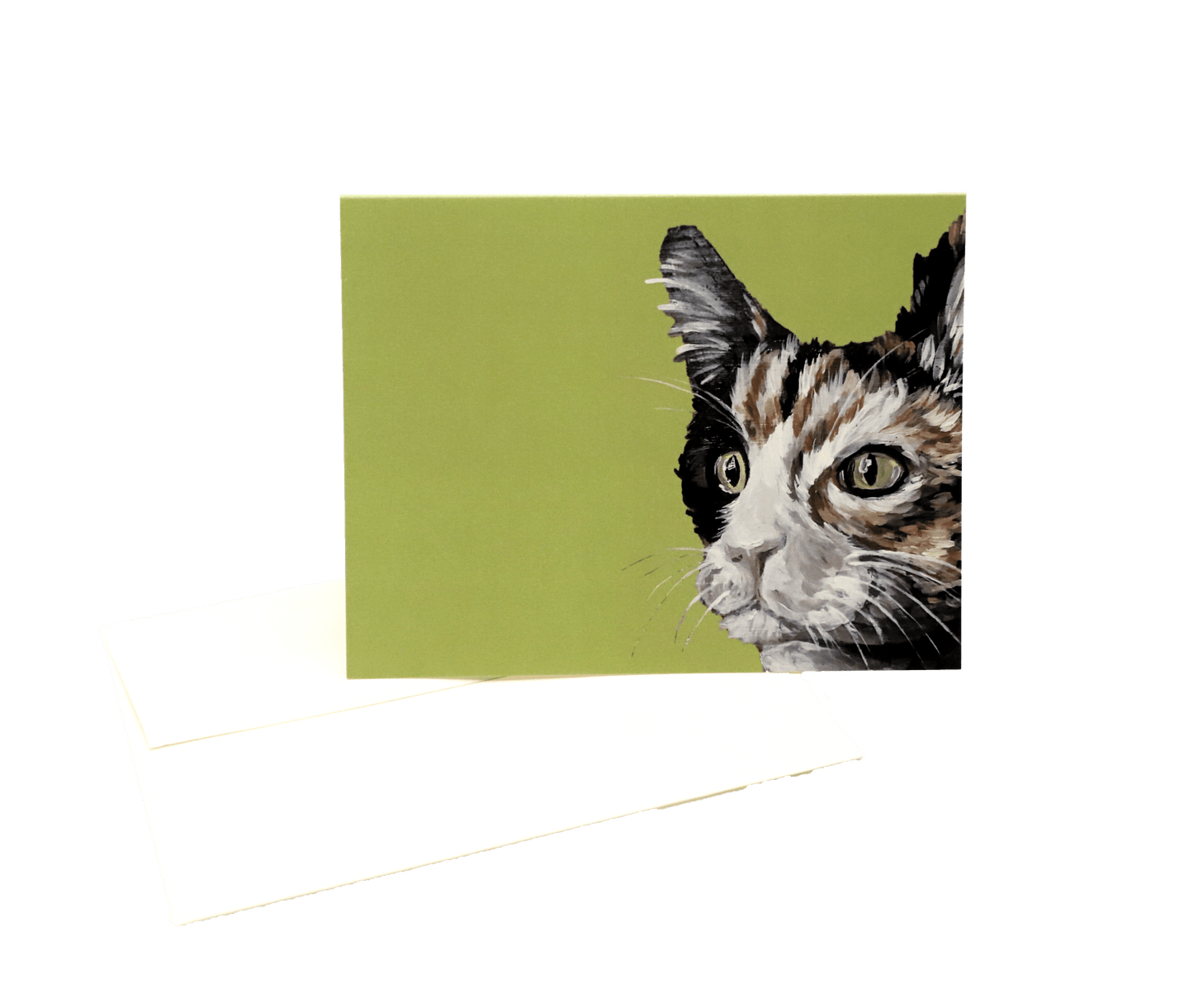 Cat Green Notecards