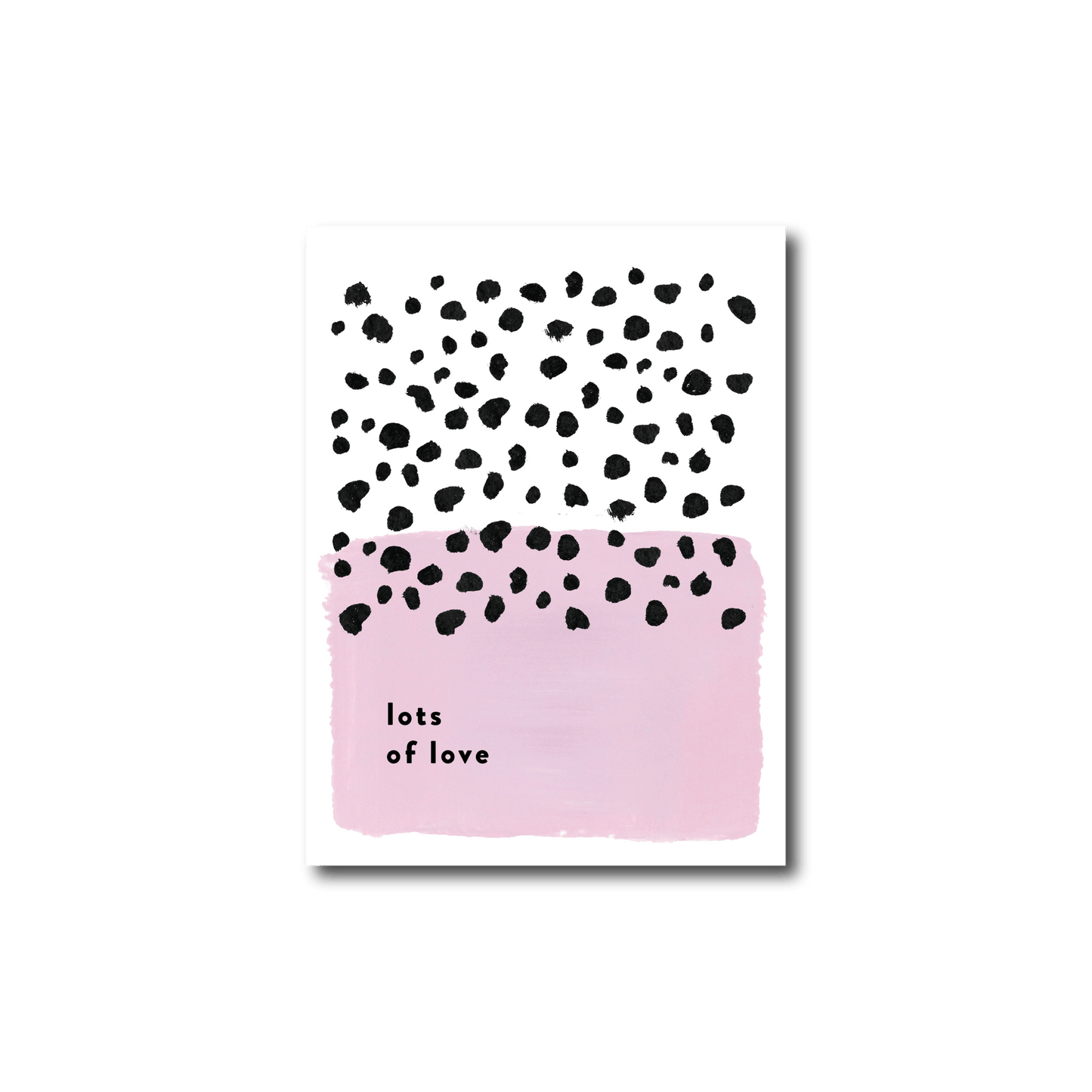 Lots of Love Pink Cheetah Card