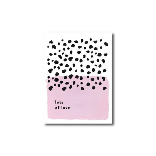 Lots of Love Pink Cheetah Card