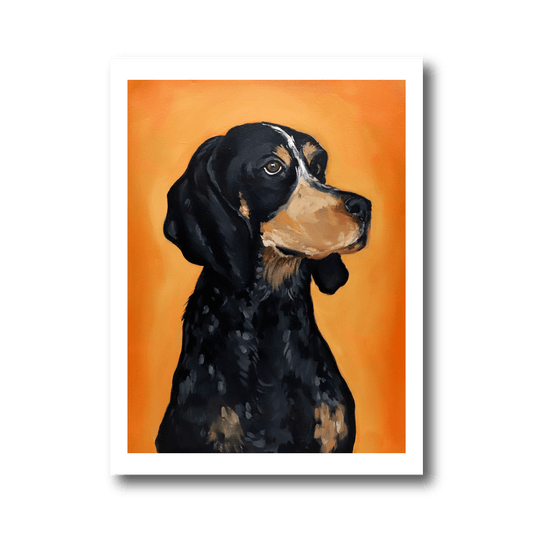 Bluetick Coonhound Fine Art Print