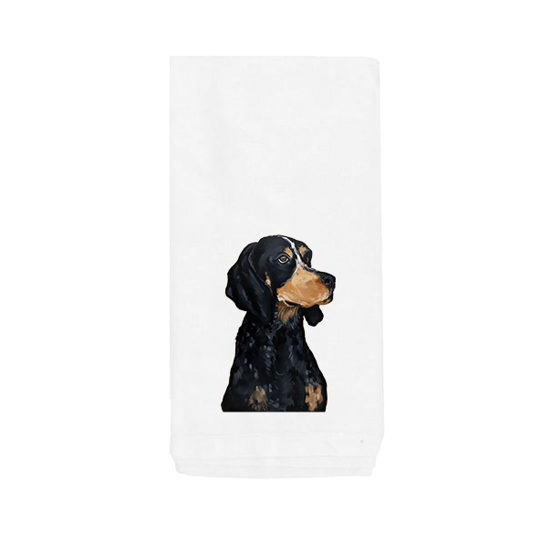 Bluetick Coonhound Tea Towel