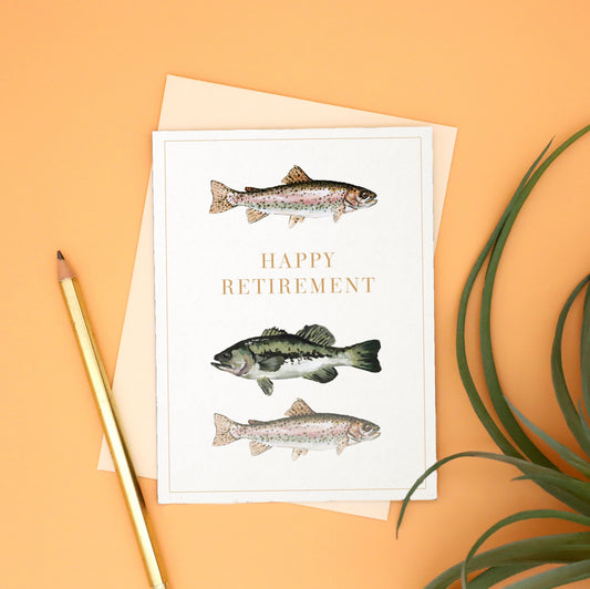 Fishing Happy Retirement Card