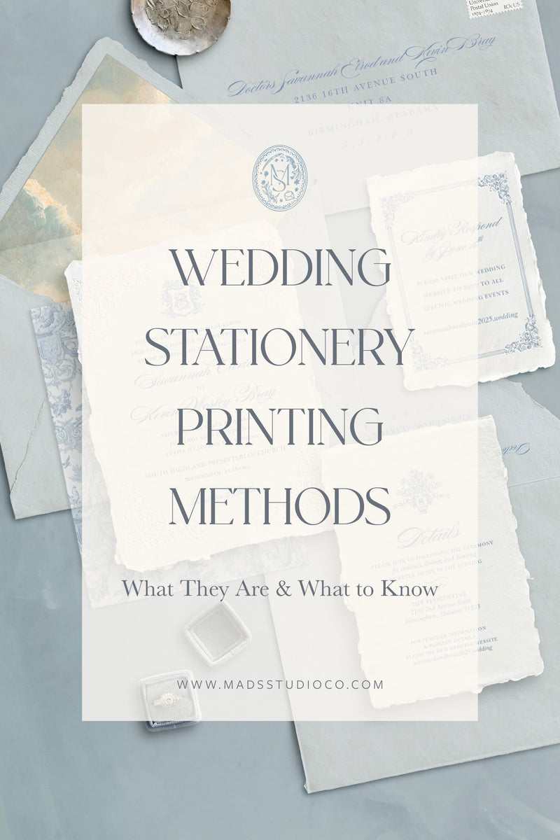 Wedding Stationery Printing Methods: What They Are & What to Know