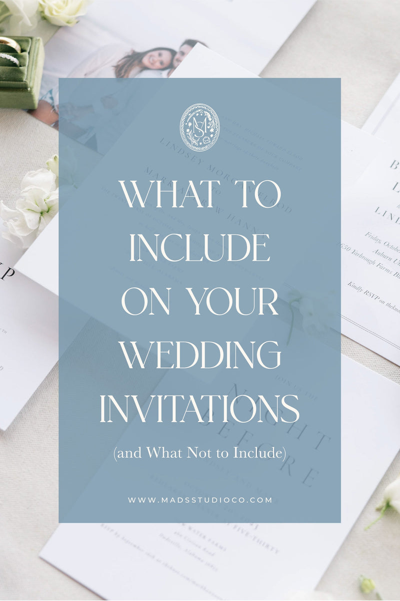 What to Include (and What Not to Include) on Your Wedding Invitation