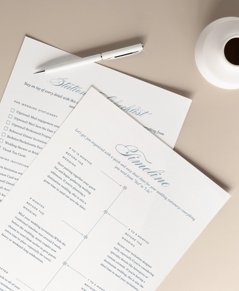 The Ultimate Wedding Stationery Timeline: Your Guide to Stress-Free Planning