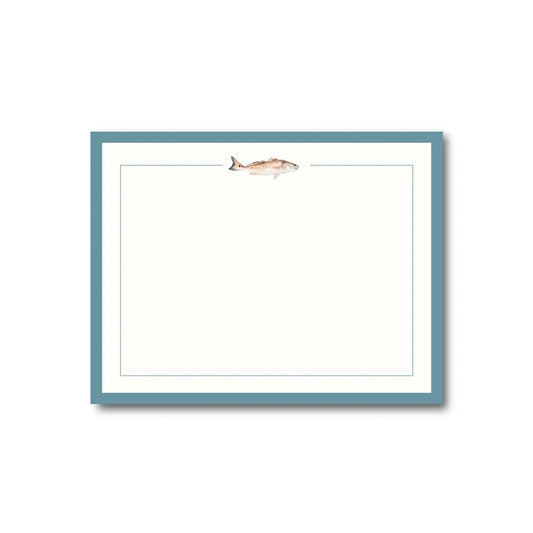 Red Fish Flat Notecards