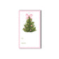 Pink Gingham Christmas Tree Gift Tags