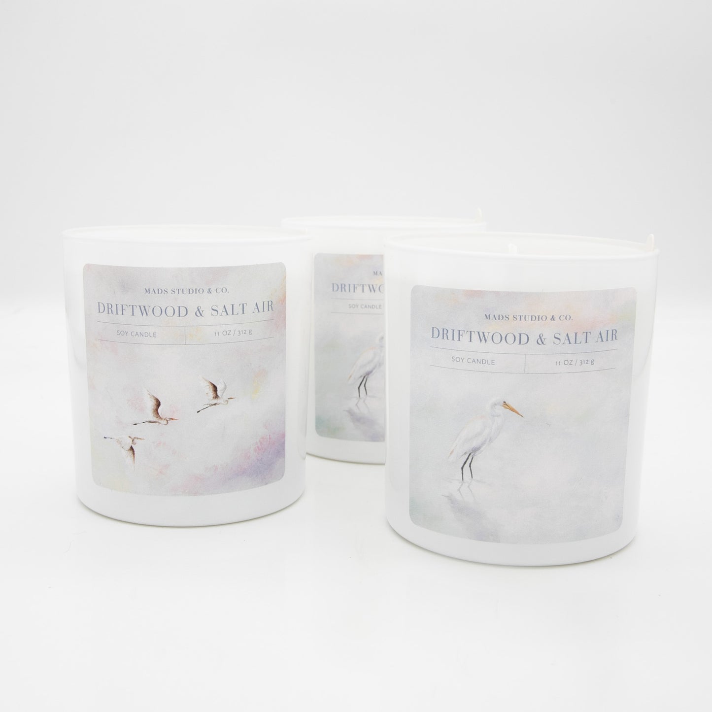 Storks Driftwood Salt Air Soy Candle–11 oz
