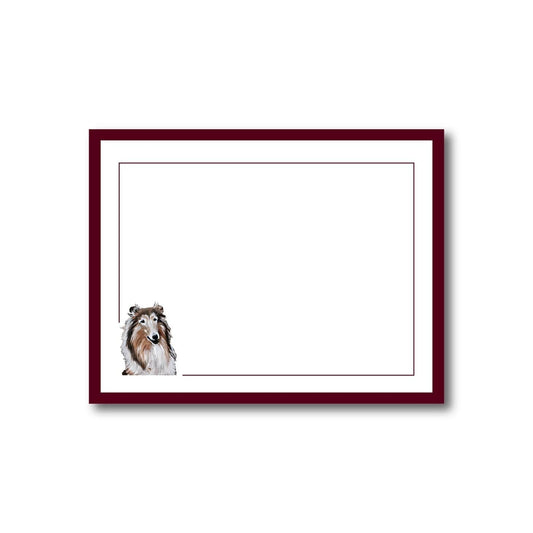 Rough Collie Flat Notecards