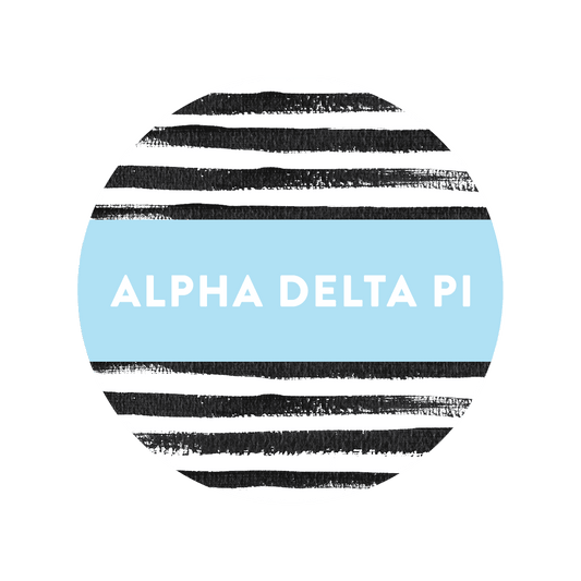 Alpha Delta Pi Patterned Sticker