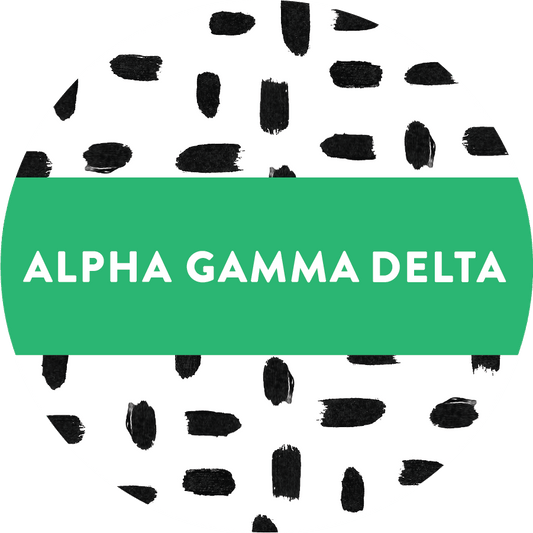 Alpha Gamma Delta Patterned Sticker