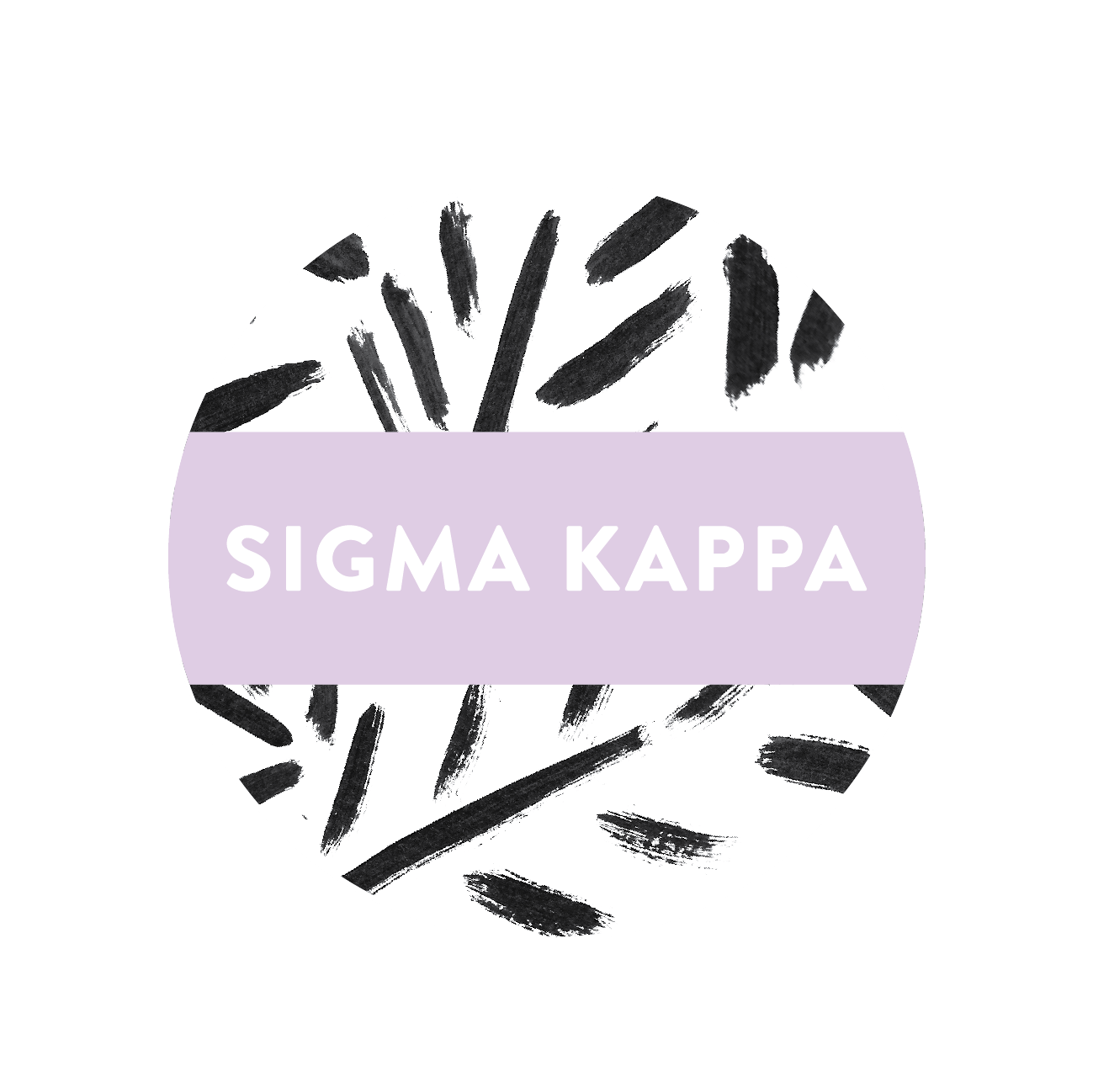 Sigma Kappa Patterned Sticker