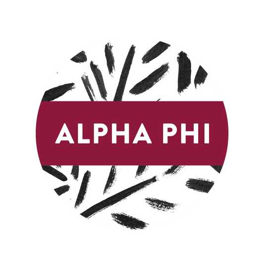 Alpha Phi Patterned Sticker