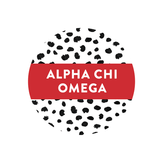 Alpha Chi Omega Patterned Sticker