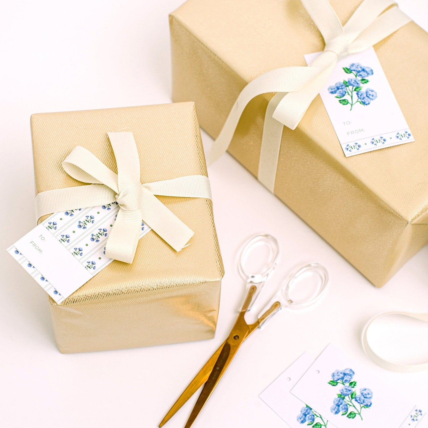 Hydrangea Patterned Gift Tags