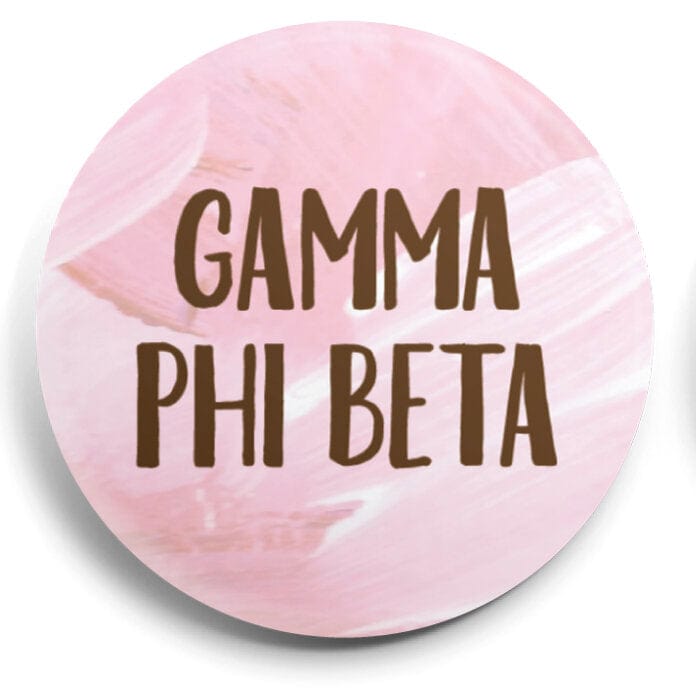Gamma Phi Beta Abstract Button