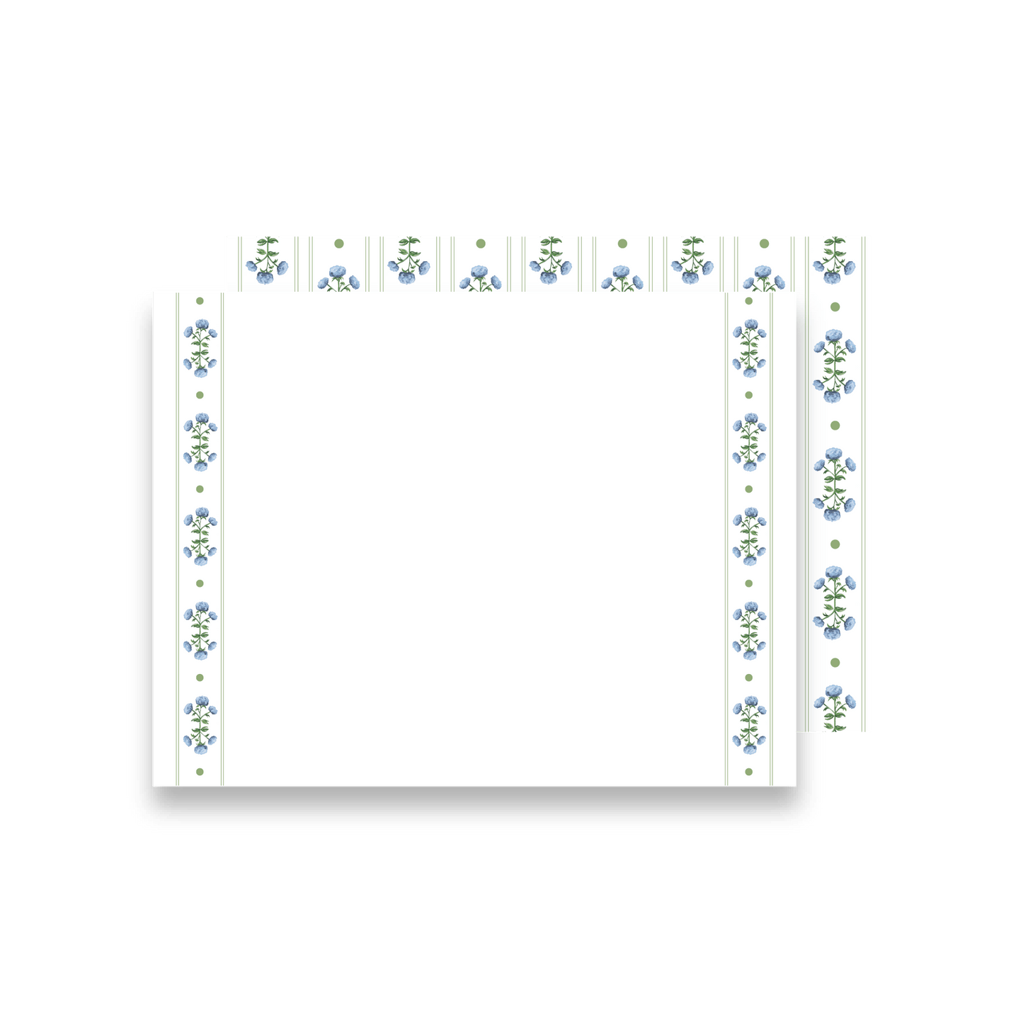 Hydrangea Trim Flat Notecards