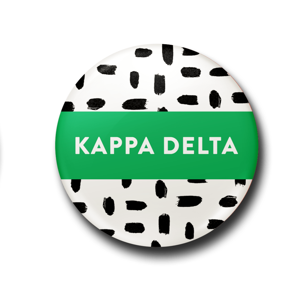 Kappa Delta Patterned Button
