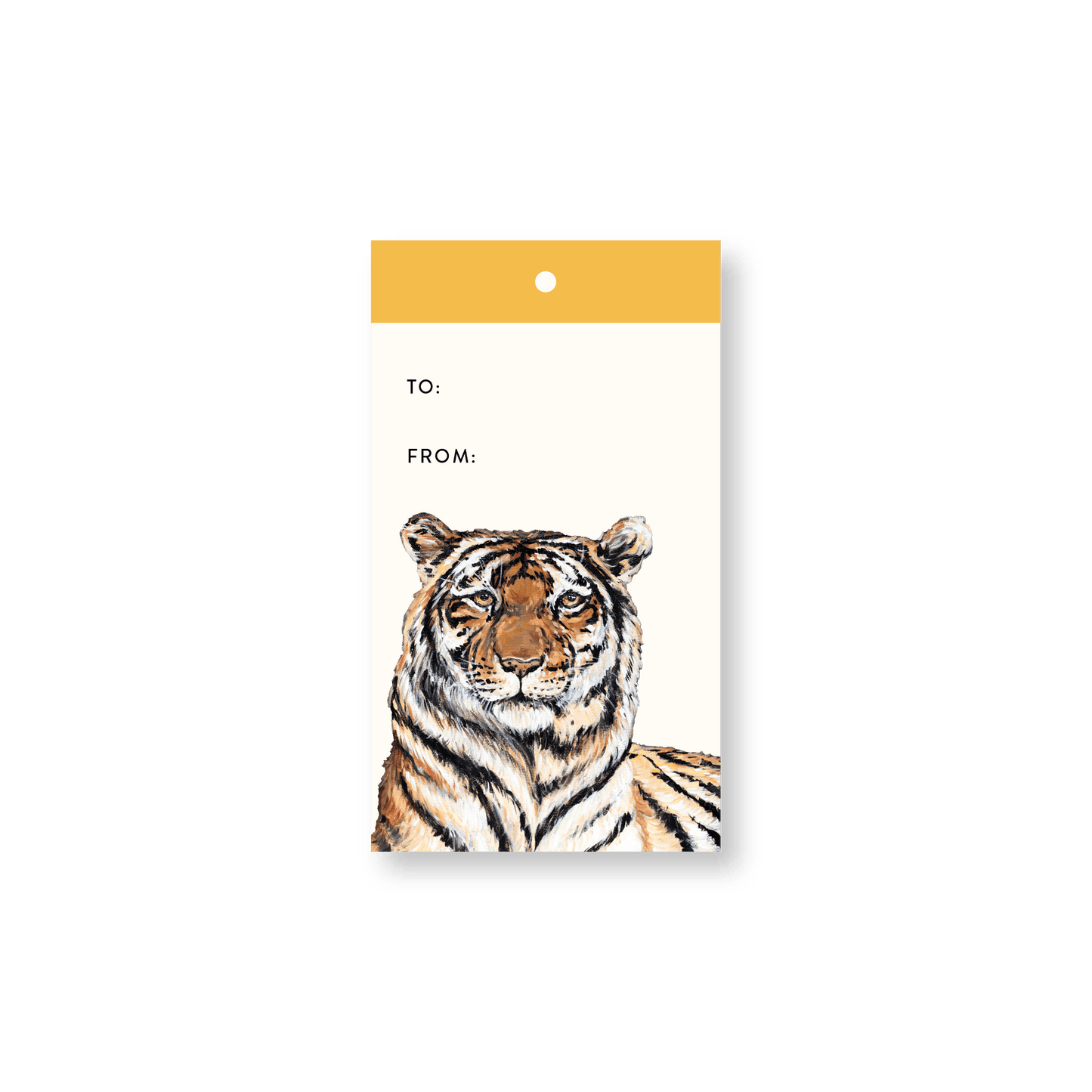 Gold Tiger Gift Tags