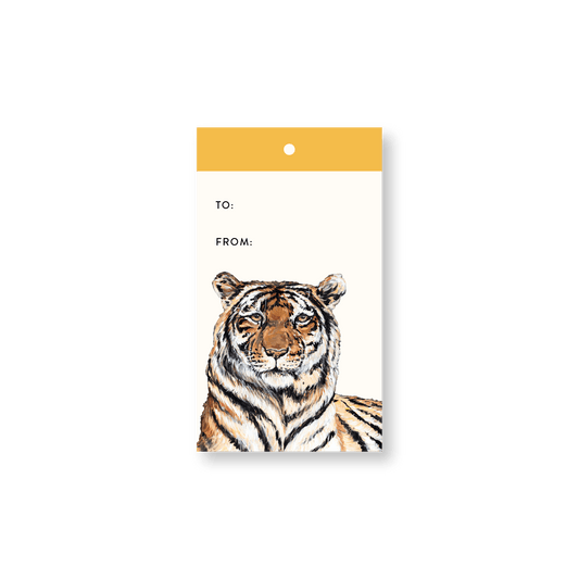 Gold Tiger Gift Tags