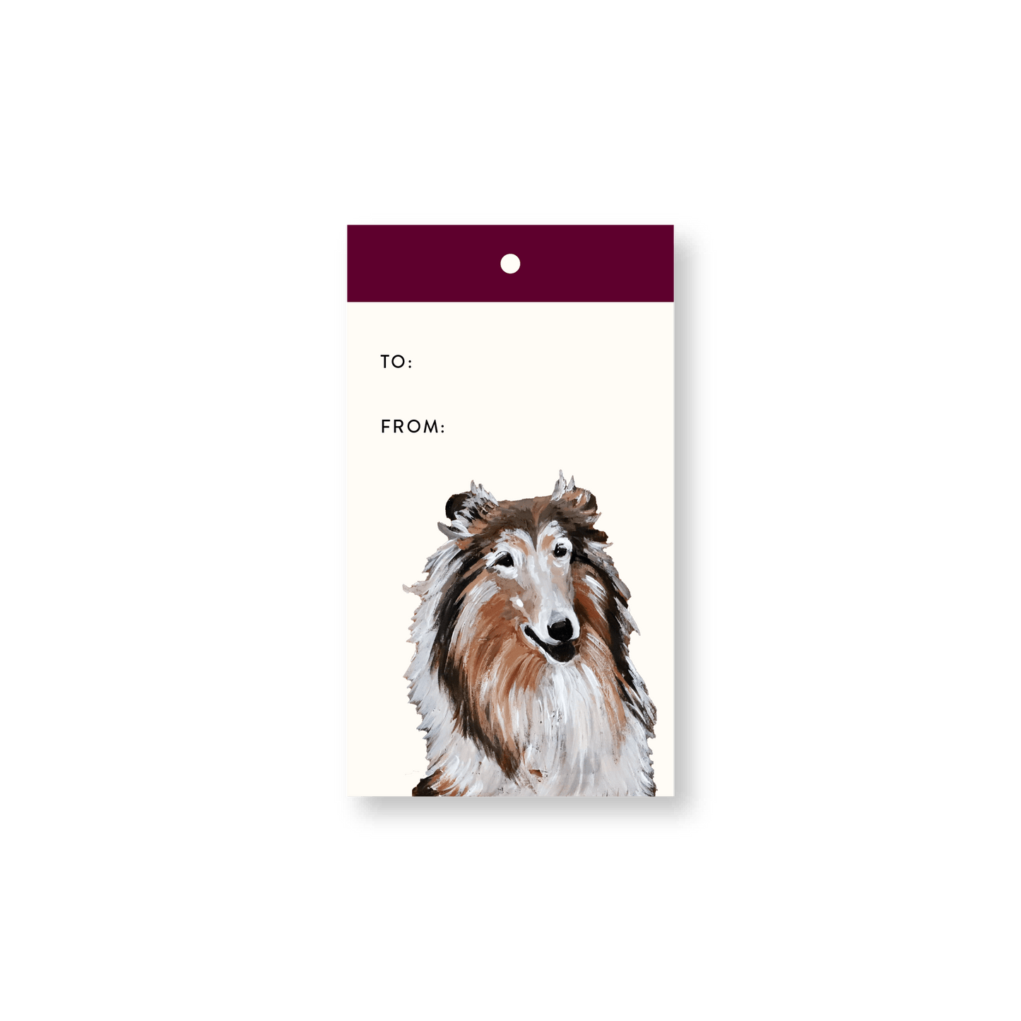 Rough Collie Gift Tags