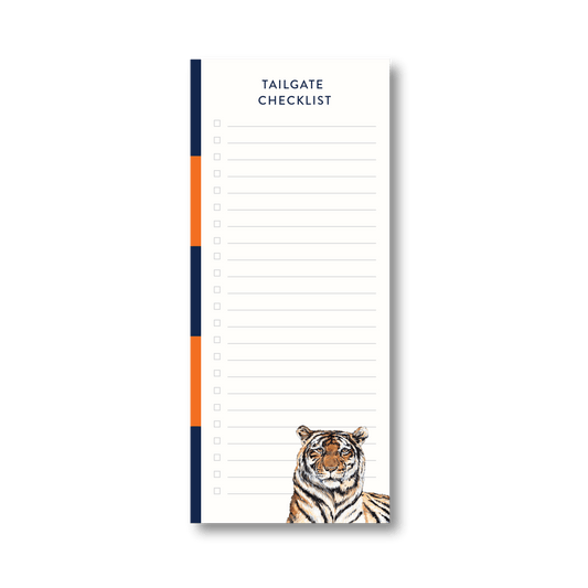 Orange + Blue Tiger Notepad