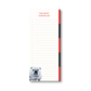 White English Bulldog Notepad
