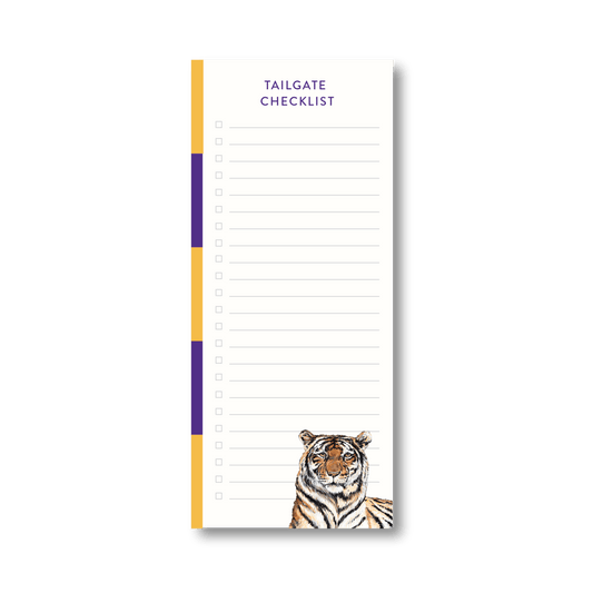 Gold + Purple Tiger Notepad
