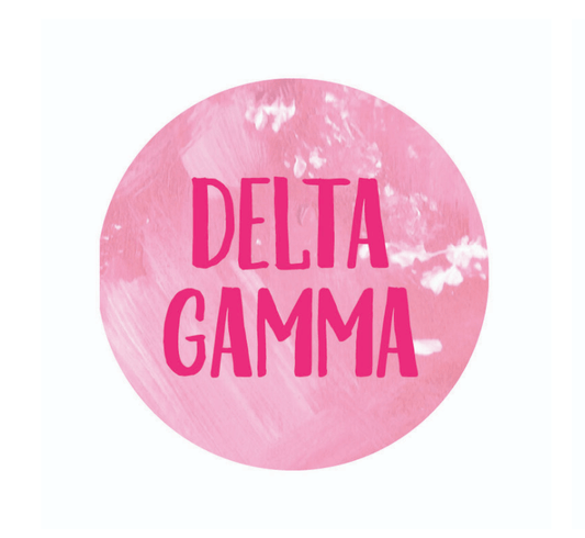 Delta Gamma Abstract Sticker