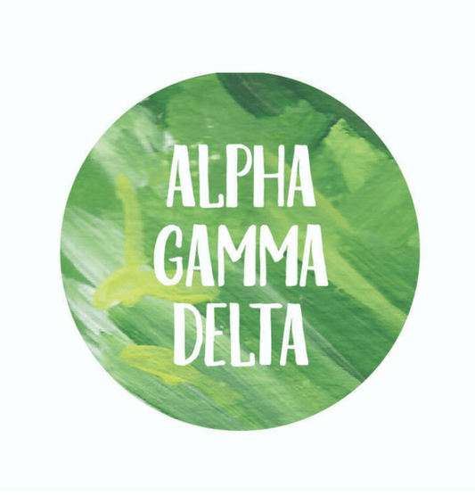 Alpha Gamma Delta Abstract Sticker