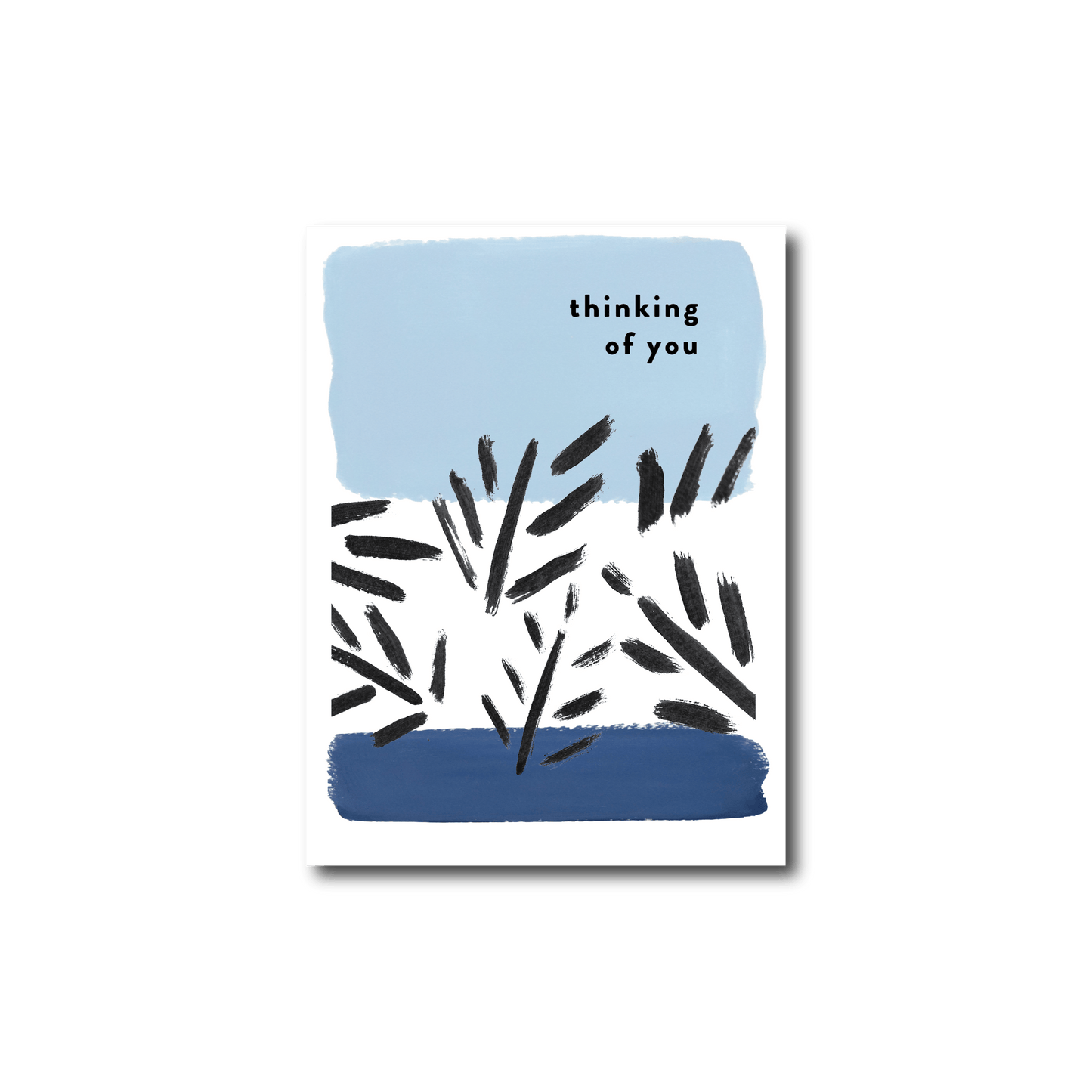 Thinking of You Blue Palms Card