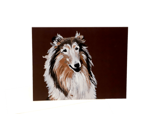 Rough Collie Folded Notecards