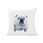 White English Bulldog Pillow