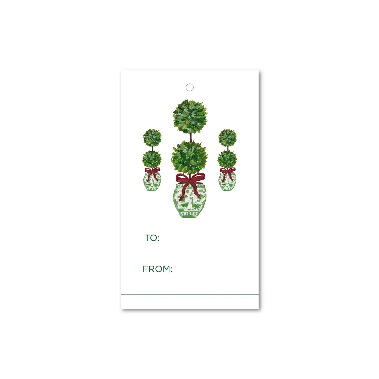 Holiday Topiaries Gift Tags