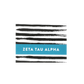 Zeta Tau Alpha Patterned Notecards