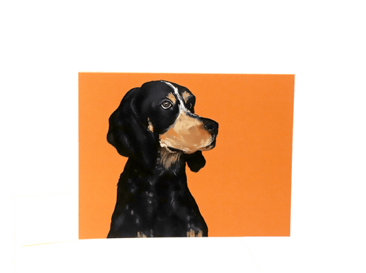 Bluetick Coonhound Folded Notecards