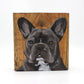 Custom 6 x 6" Wood Block Pet Portrait